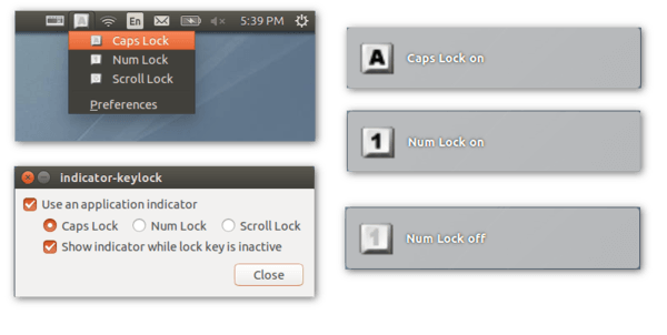 Lock Keys indicator