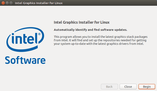Intel Graphjcs installer for Linux
