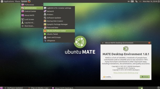 Gnome 2 continuation Mate Desktop