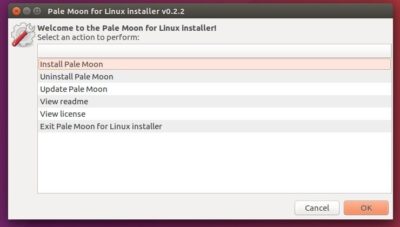 Pale Moon Linux Installer