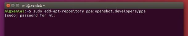 OpenShot Official PPA