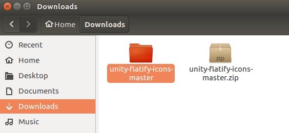 unity flatify icons script folder
