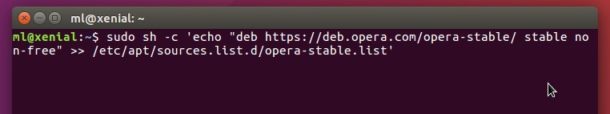 opera stable repository