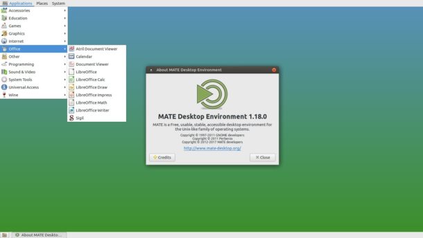 MATE desktop 1.18